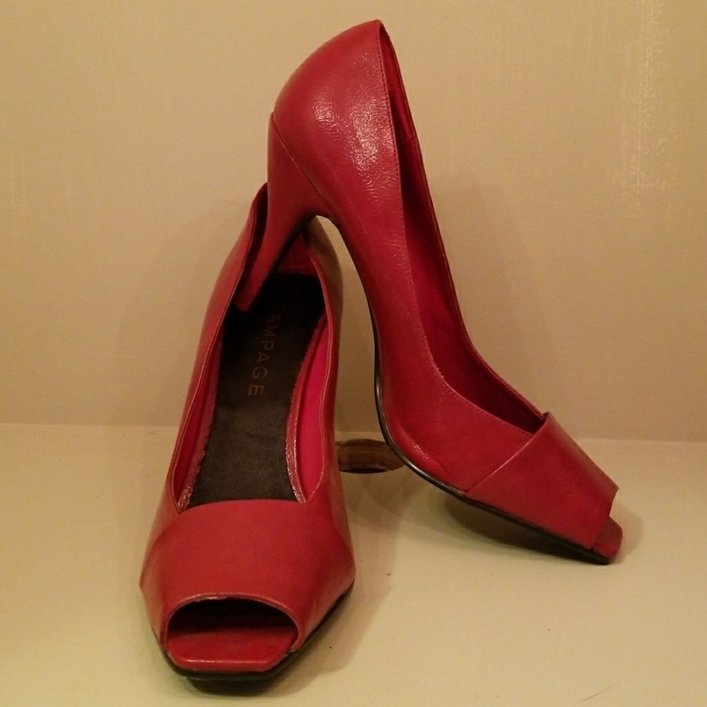 Red Heels by Rampage - Picture 1 of 7